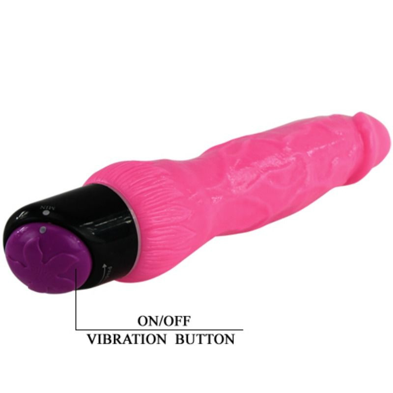 BAILE COLORFUL SEX VIBRADOR REALISTICO ROSA 24 CM