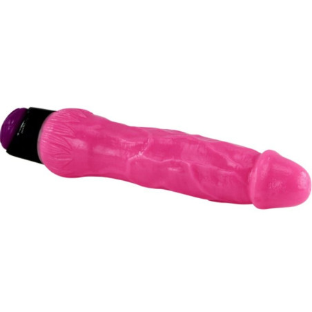 BAILE COLORFUL SEX VIBRADOR REALISTICO ROSA 24 CM