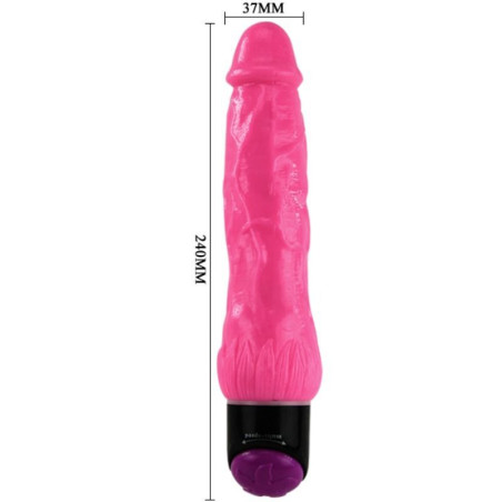 BAILE COLORFUL SEX VIBRADOR REALISTICO LILA 24 CM