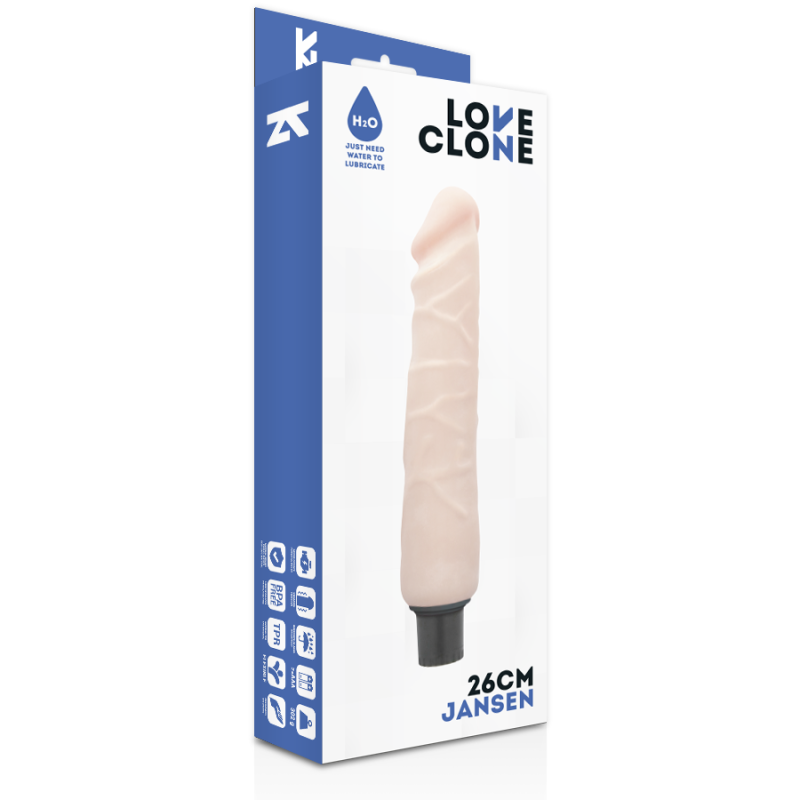 LOVECLONE JANSEN VIBRADOR REALISTICO SELF LUBRICATION 26 CM O 42 CM