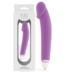 DOLCE VITA REALISTIC VIBRADOR SILICONA LILA 2