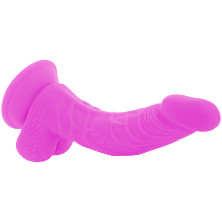 DIVERSIA DILDO REALISTICO FLEXIBLE CON VIBRACION LILA 215 CM O 45 CM