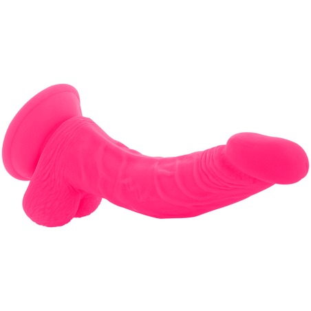 DIVERSIA DILDO REALISTICO FLEXIBLE CON VIBRACION ROSA 215 CM O 45 CM