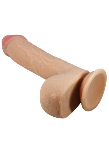 PRETTY LOVE SLIDING SKIN SERIES DILDO REALISTICO CON VENTOSA PIEL DESLIZANTE NATURAL 234 CM