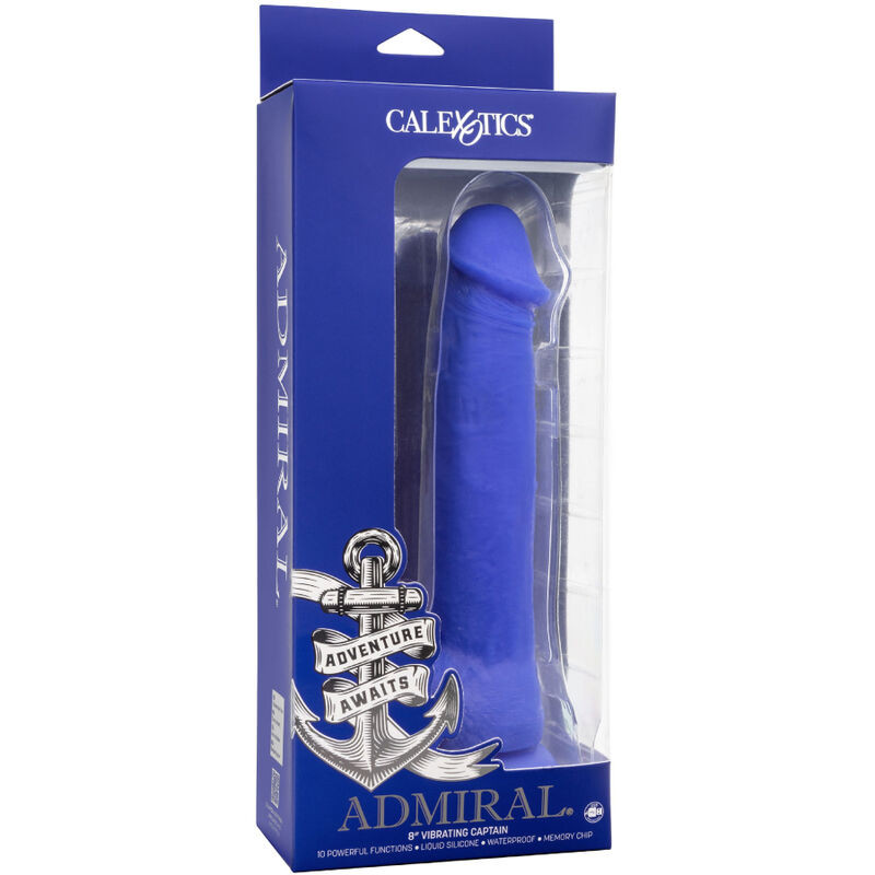 CALEXOTICS ADMIRAL CAPTAIN DILDO REALISTICO VIBRADOR AZUL