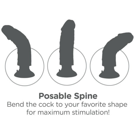 KING COCK DILDO VIBRADOR 1524 CM NATURAL