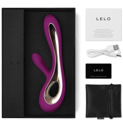 LELO SORAYA 2 VIBRADOR RABBIT MORADO 2