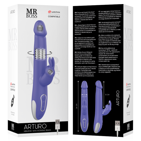 MR BOSS ARTURO VIBRATOR ROTATOR COMPATIBLE CON WATCHME WIRELESS TECHNOLOGY