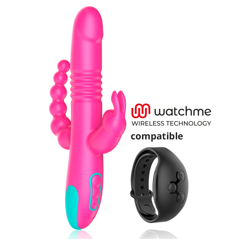 HAPPY LOKY DONALD TRIPLE ESTIMULACION ANAL PUNTO G CLITORIS COMPATIBLE CON WATCHME WIRELESS TECHNOLOGY