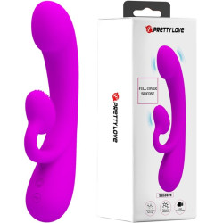 PRETTY LOVE SINCERE VIBRADOR Y SUCCIONADOR DE CLITORIS SILICONA MORADO 2