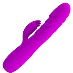 PRETTY LOVE MELANIE VIBRADOR CONEJO RECARGABLE MORADO 2