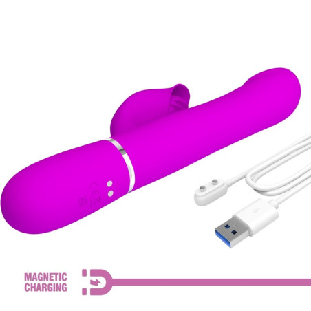 PRETTY LOVE VIBRADOR RABBIT PERLAS VIOLETA