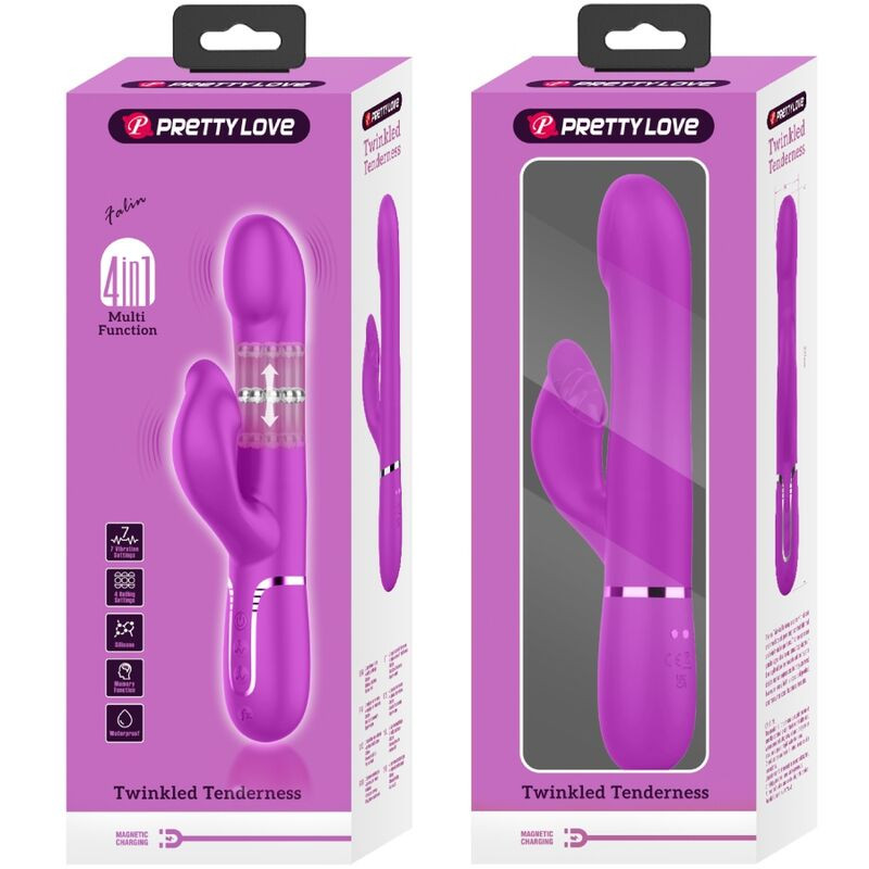 PRETTY LOVE VIBRADOR RABBIT PERLAS VIOLETA