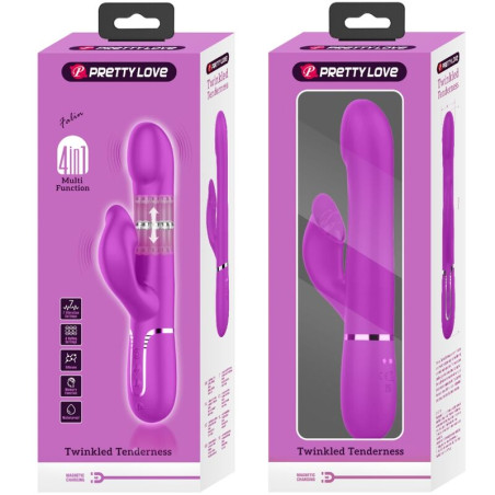 PRETTY LOVE VIBRADOR RABBIT PERLAS VIOLETA