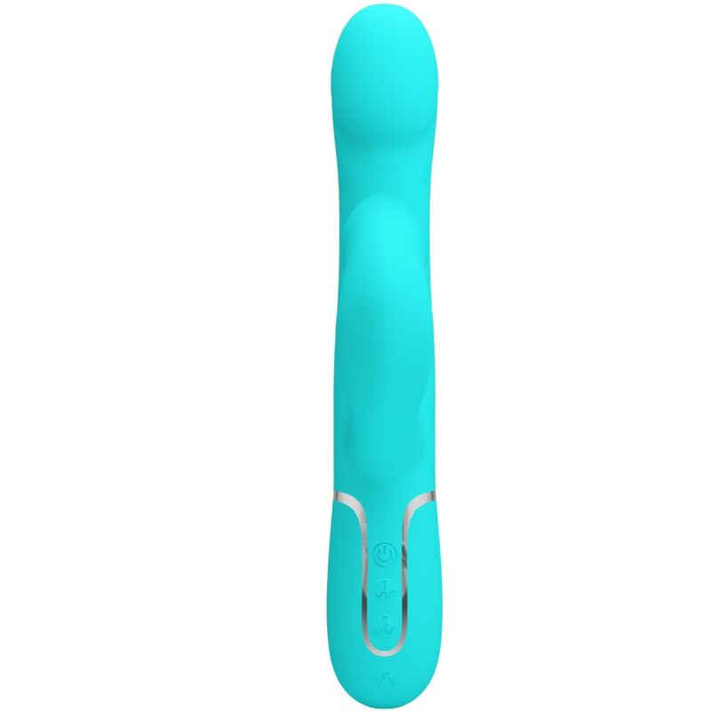 PRETTY LOVE VIBRADOR RABBIT PERLAS VERDE AGUA