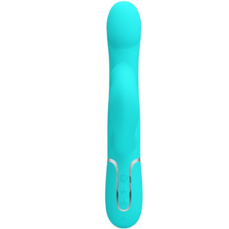 PRETTY LOVE VIBRADOR RABBIT PERLAS VERDE AGUA