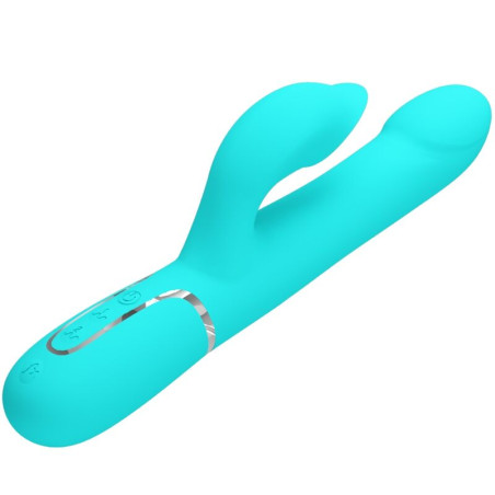 PRETTY LOVE VIBRADOR RABBIT PERLAS VERDE AGUA