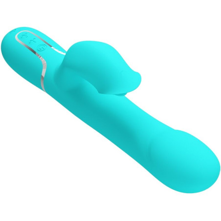 PRETTY LOVE VIBRADOR RABBIT PERLAS VERDE AGUA