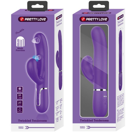 PRETTY LOVE PERLITA VIBRADOR PUNTO G 3 EN 1 MULTIFUNCION MORADO