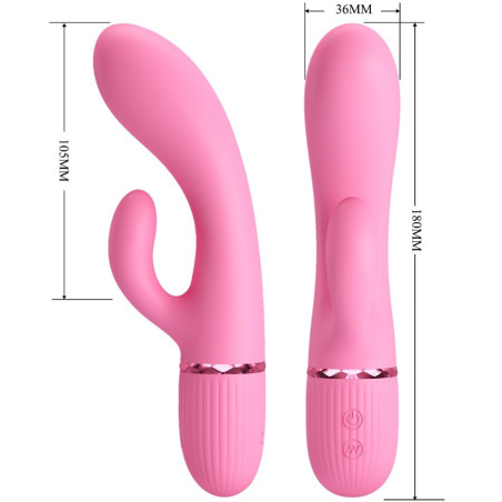 PRETTY LOVE MARSKI VIBRADOR RABBIT PUNTO G ROSA
