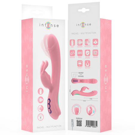 INTENSE RACHEL VIBRADOR RABBIT 5 VIBRACIONES ROSA