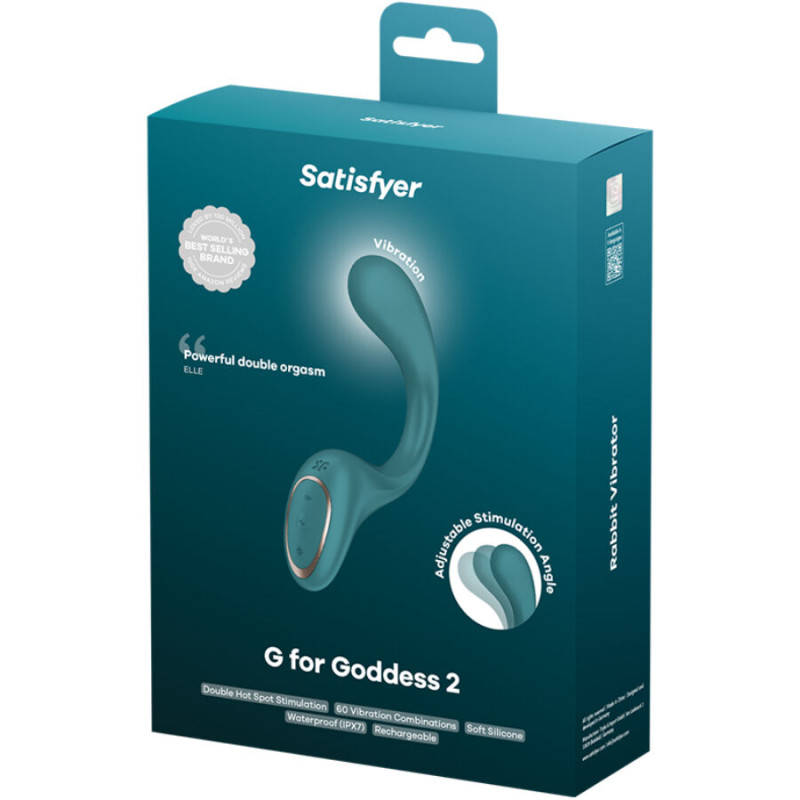SATISFYER G FOR GODDESS 2 VIBRADOR RABBIT VERDE