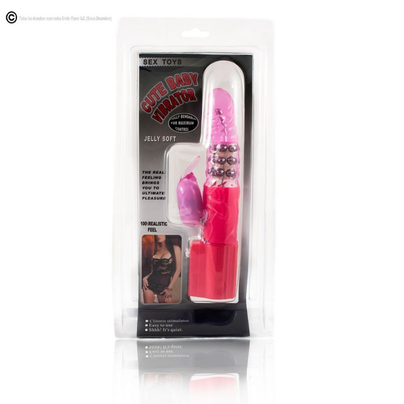 BAILE ROTADOR RABBIT ROSA SUPERESTIMULADOR