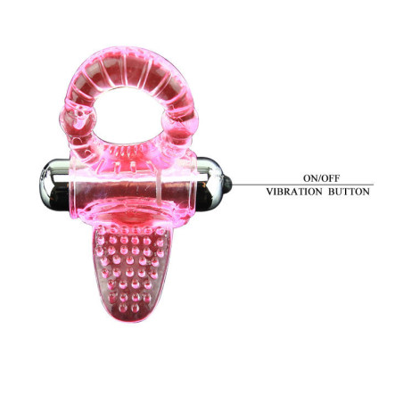 BAILE SWEET ABS 10 RITMOS RING ANILLO PENE VIBRADOR ROSA