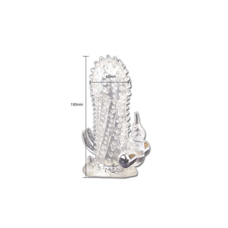 BAILE BRAVE MAN EXTENSION PENE VIBRADOR RABBIT