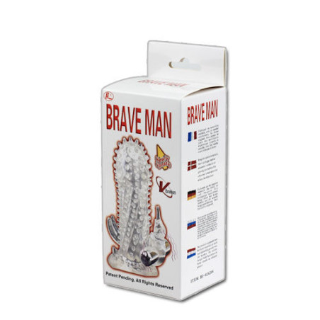 BAILE BRAVE MAN EXTENSION PENE VIBRADOR RABBIT