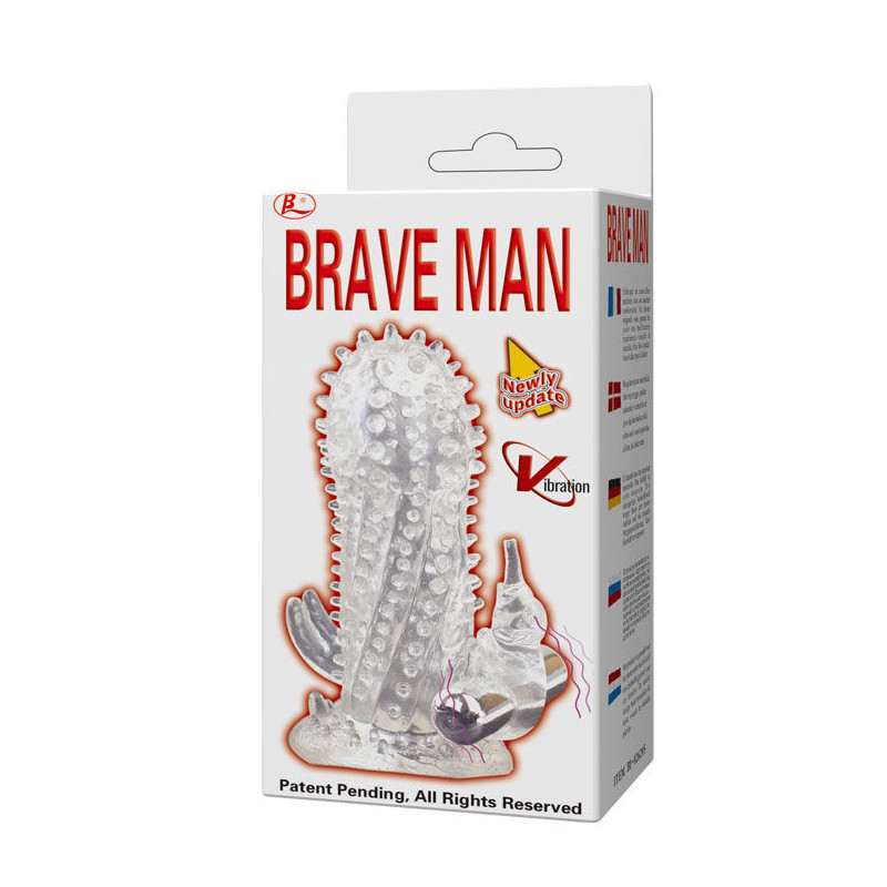 BAILE BRAVE MAN EXTENSION PENE VIBRADOR RABBIT