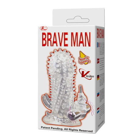 BAILE BRAVE MAN EXTENSION PENE VIBRADOR RABBIT