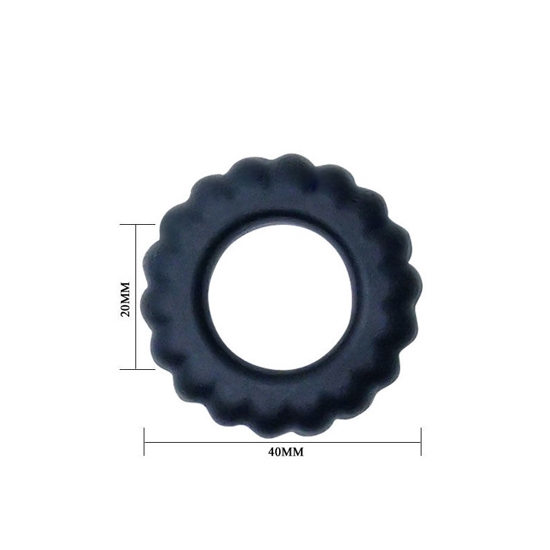 BAILE TITAN COCKRING BLACK 2 CM