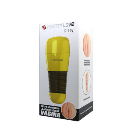 PRETTY LOVE MASTURBADOR MASCULINO KITTY ULTRA SIMULACION VAGINA