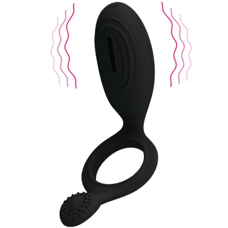 PRETTY LOVE ETHEL ANILLO VIBRADOR CON ESTIMULADOR