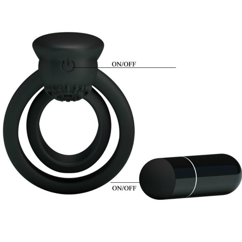 PRETTY LOVE ESTHER ANILLO VIBRADOR CON ESTIMULADOR