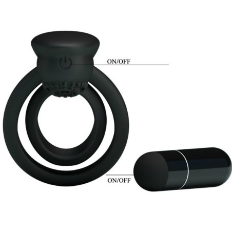 PRETTY LOVE ESTHER ANILLO VIBRADOR CON ESTIMULADOR
