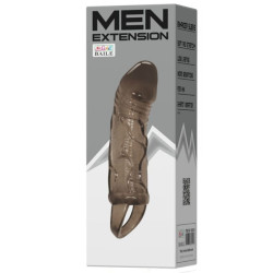BAILE FUNDA EXTENSORA PENE CON STRAP PARA TESTICULOS NEGRO 135 CM 2