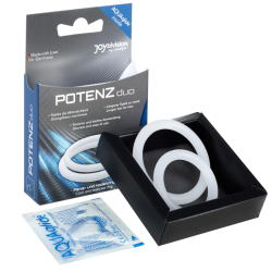 JOYDIVISION POTENZDUO ANILLOS PARA PENE BLANCO M 2