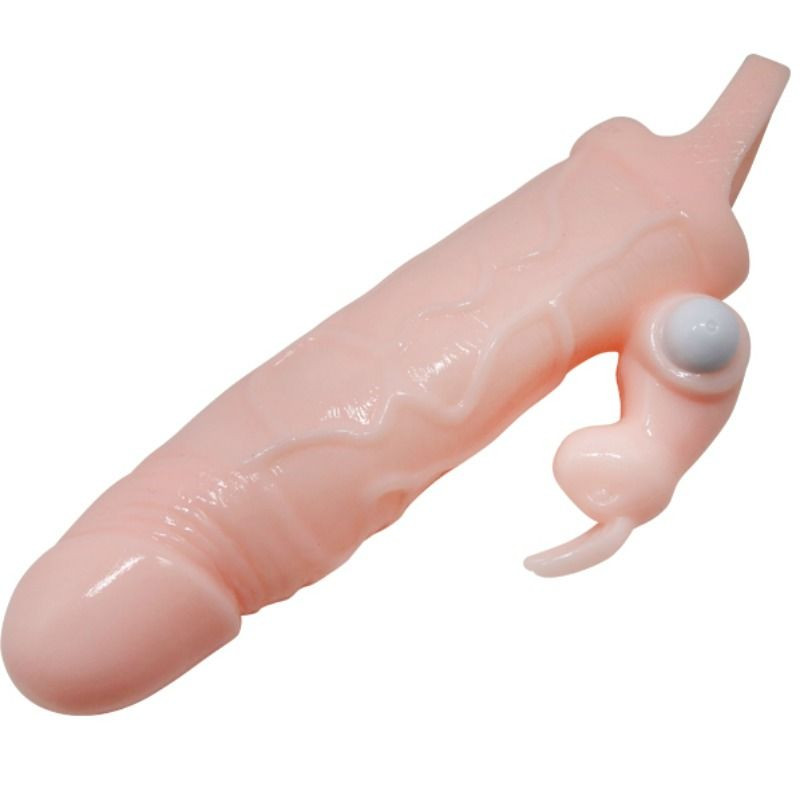 BAILE BRAVE MAN FUNDA PENE CON RABBIT VIBRADOR 165 CM NATURAL