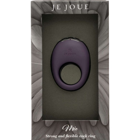 JE JOUE MIO ANILLO PARA EL PENE VIBRADOR FUERTE Y FLEXIBLE MORADO