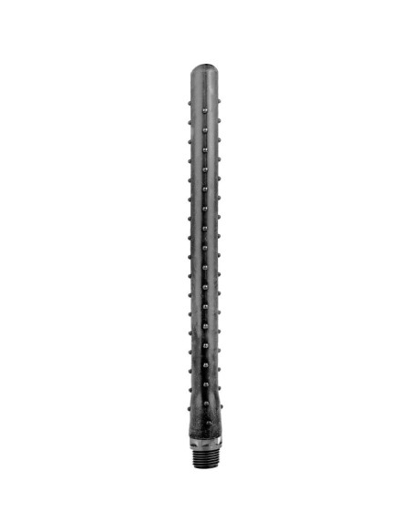 ALL BLACK RIDGED DUCHA ANAL SILICONA 27 CM