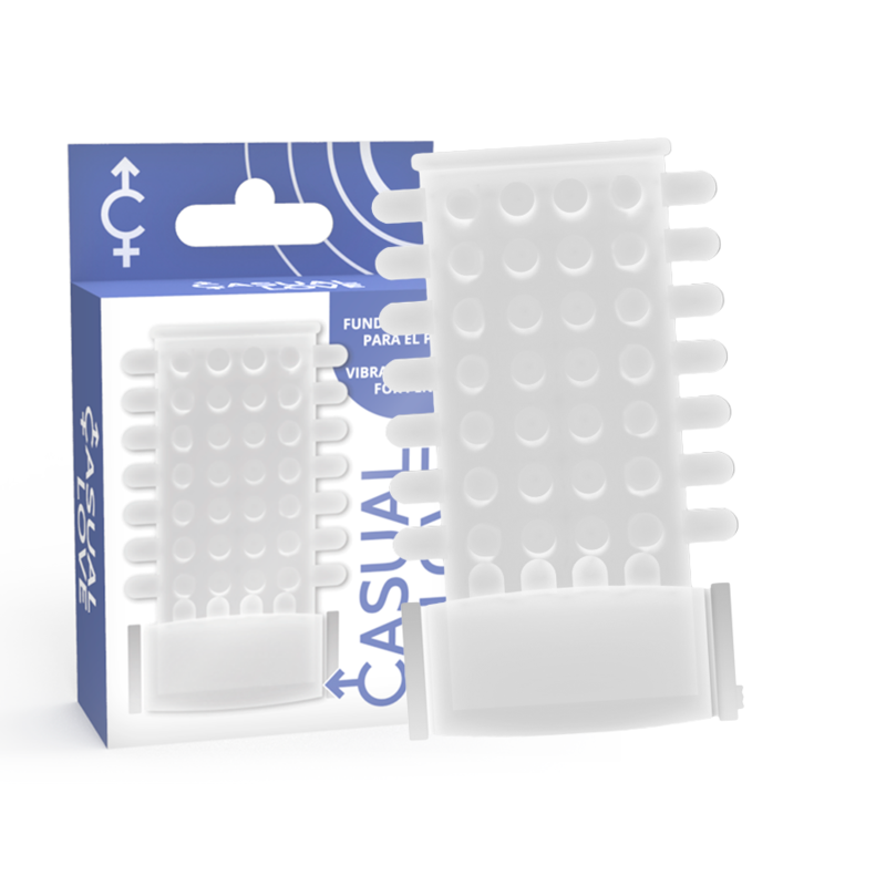 CASUAL LOVE RING FUNDA PENE VIBRADOR TRANSPARENTE