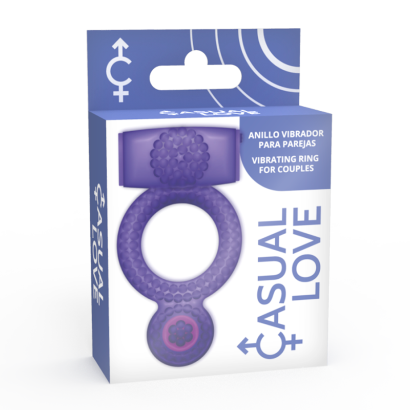 CASUAL LOVE RING DOUBLE PLEASURE ANILLO LILA