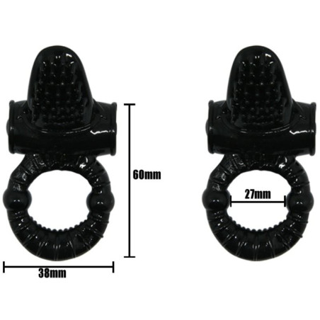 BAILE SWEET RING ANILLO VIBRADOR CON RABBIT TEXTURADO