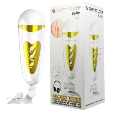 PRETTY LOVE SALLY MASTURBADOR VIBRACION Y SONIDO