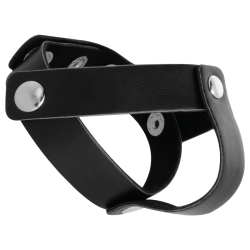DARKNESS ANILLO DE PIEL PARA PENE Y TESTICULOS 2