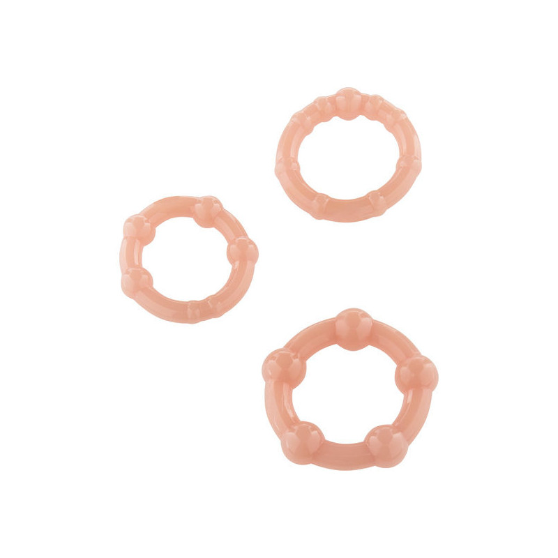 SEVEN CREATIONS JUEGO TRES ANILLOS PENE SKIN