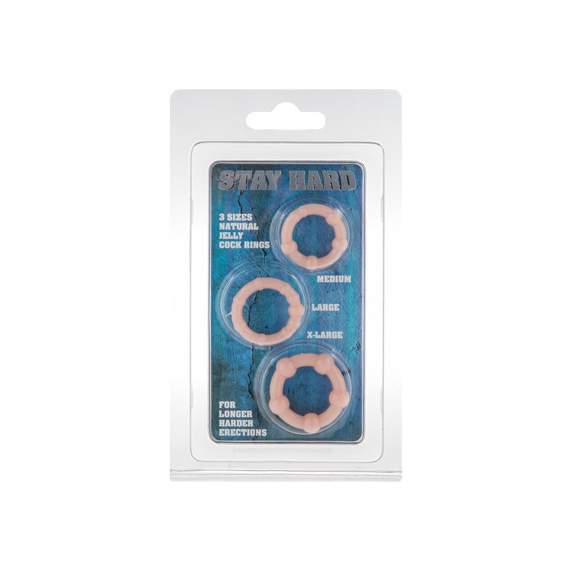 SEVEN CREATIONS JUEGO TRES ANILLOS PENE SKIN