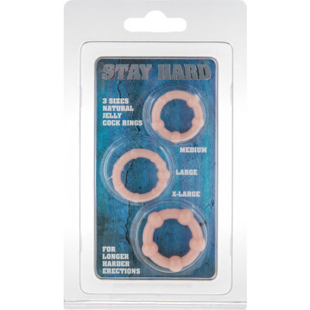 SEVEN CREATIONS JUEGO TRES ANILLOS PENE SKIN